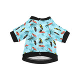 Surfboard Pattern Print Design 03 All Over Print Pet Dog Round Neck Fuzzy Shirt