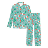 Snail Pattern Print Design 01 Men's Long Pajama Set