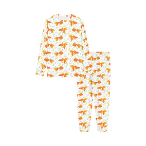 Goldfish Pattern Print Design 03 Kids' Boys' Girls' All Over Print Pajama Set