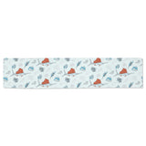 Swordfish Pattern Print Design 03 Table Runner