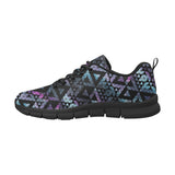 Space Galaxy Tribal Pattern Men's Sneakers Black