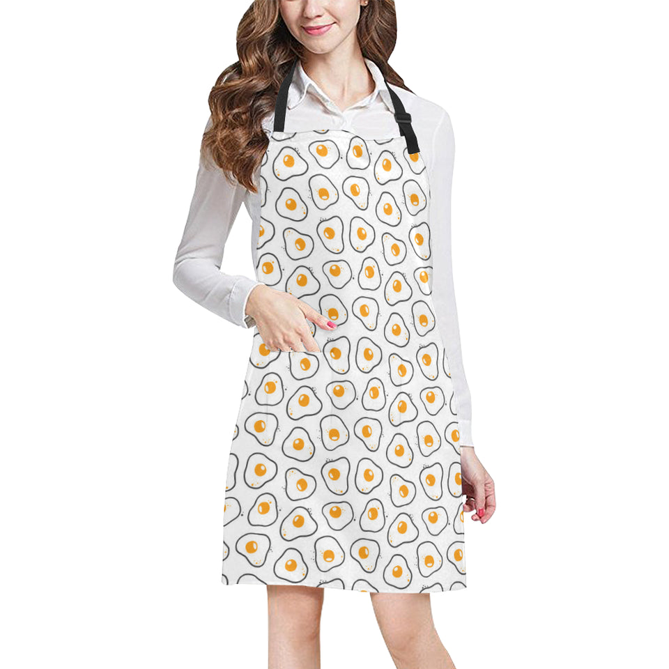 Fried Eggs Pattern Print Design 05 Adjustable Apron