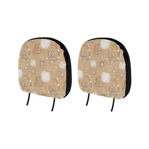 Shell Pattern Sand Car Headrest Cover