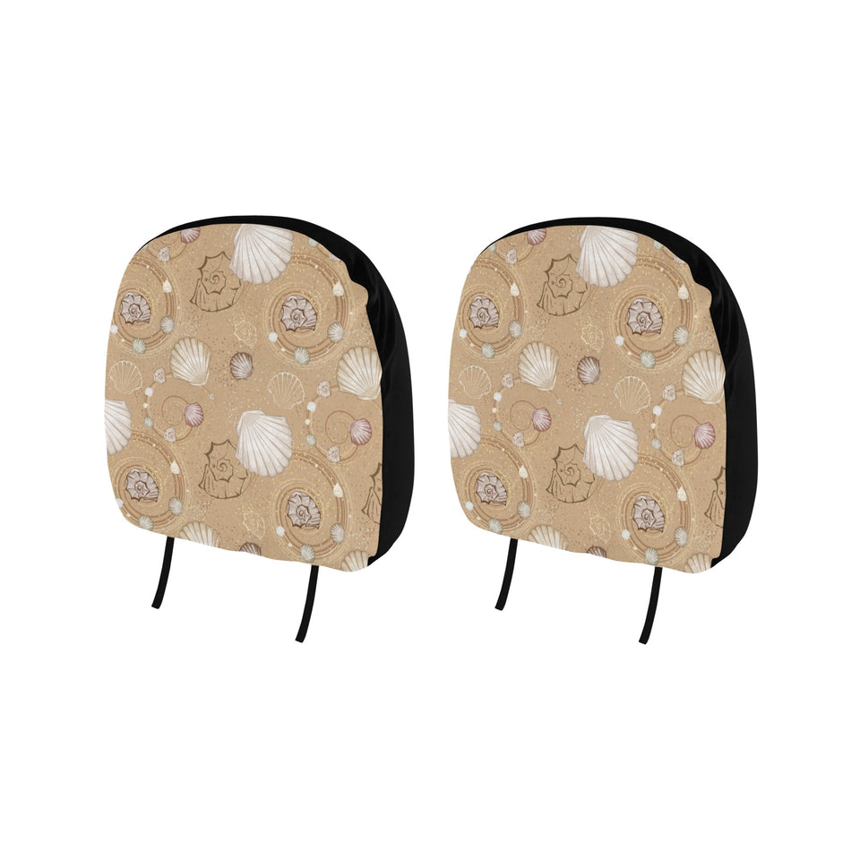 Shell Pattern Sand Car Headrest Cover