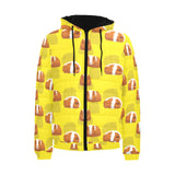 Guinea Pig Pattern Print Design 05 Men's Padded Hooded Jacket(ModelH42)