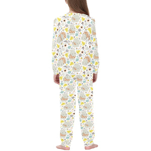 Hippopotamus Pattern Print Design 05 Kids' Boys' Girls' All Over Print Pajama Set