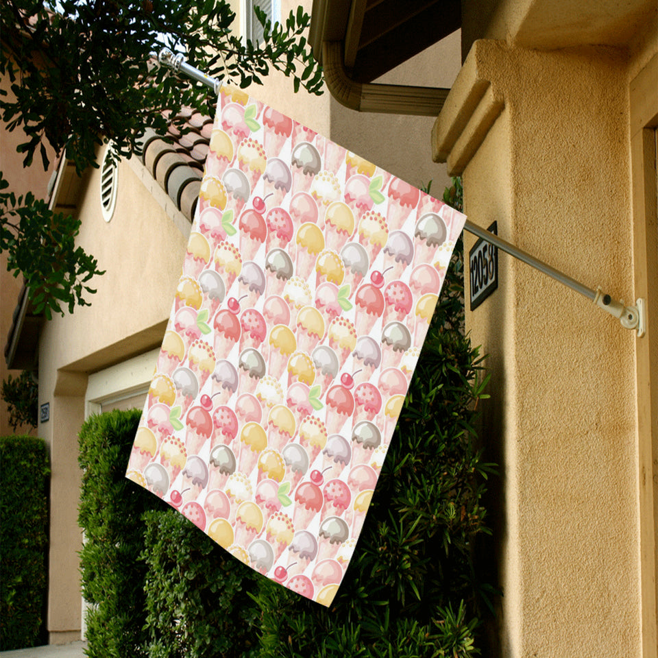 Ice Cream Cone Pattern House Flag Garden Flag