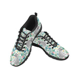 Koala Leaves Pattern Men's Sneakers Black