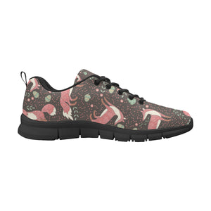 Fox Tribal Nut Pattern Men's Sneakers Black