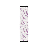 Lavender Pattern Stripe Background Car Seat Belt Cover