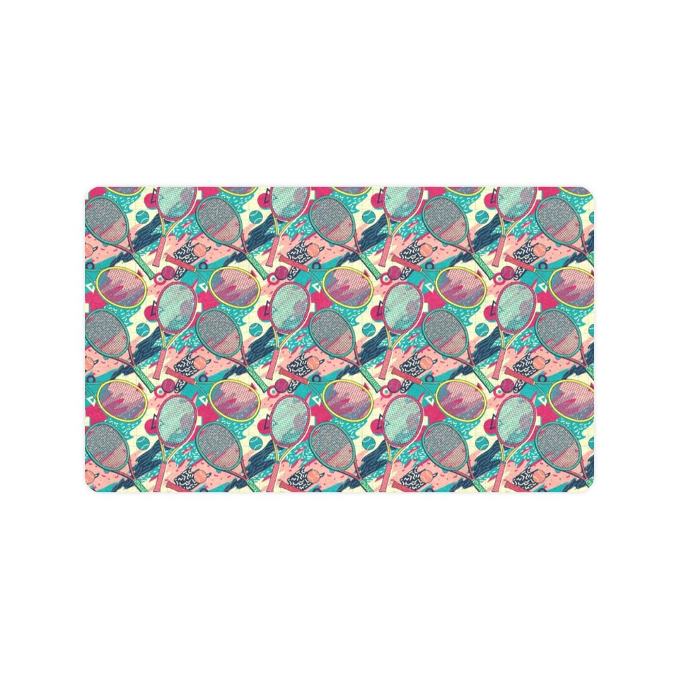 Tennis Pattern Print Design 01 Doormat