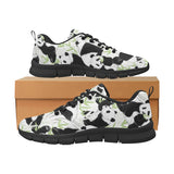 Panda Pattern Men's Sneakers Black