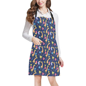 Giraffe Pattern Print Design 04 Adjustable Apron