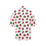 Ladybug Pattern Print Design 01 Women's All Over Print Hawaiian Shirt