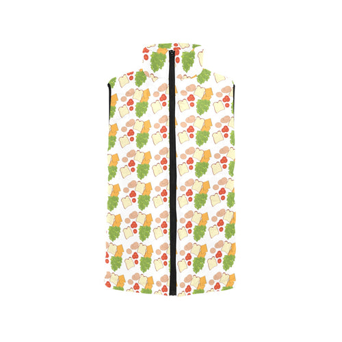 Sandwich Pattern Print Design 02 Men's Padded Vest