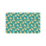 Golden Retriever Pattern Print Design 05 Doormat