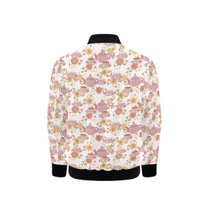 Tea pots Pattern Print Design 01 Kids' Boys' Girls' Bomber Jacket