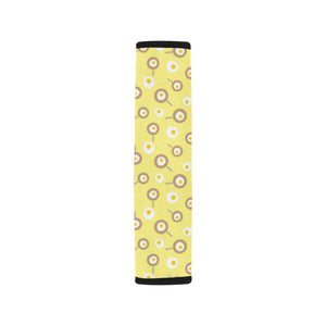 Fried Eggs Pattern Print Design 03 Car Seat Belt Cover