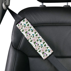 Hummingbird Pattern Print Design 01 Car Seat Belt Cover