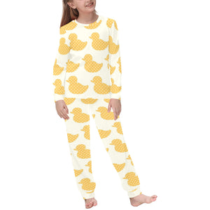 Duck Pattern Print Design 05 Kids' Boys' Girls' All Over Print Pajama Set