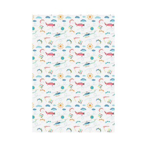 Helicopter Plane Pattern House Flag Garden Flag