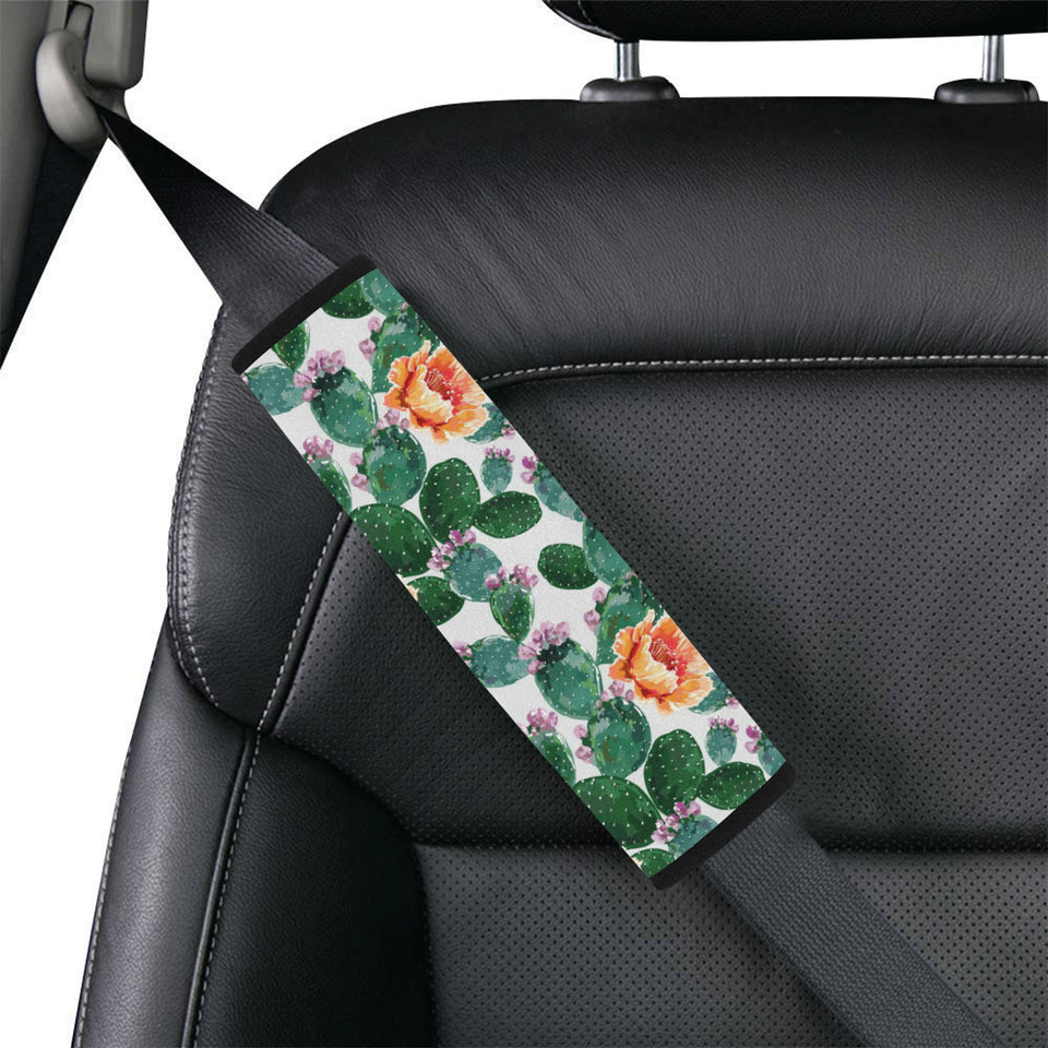 Cactus and Flower Pattern Car Seat Belt Cover