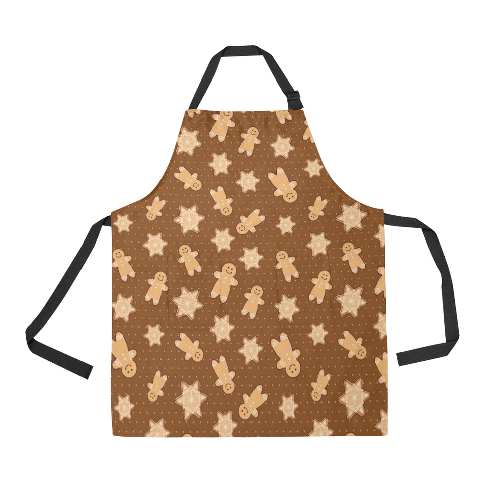 Christmas Gingerbread Cookie Pattern Adjustable Apron