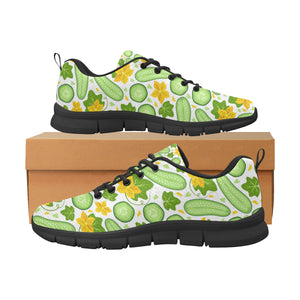 Cucumber Pattern Men's Sneakers Black