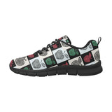 Apple Tribel Pattern Men's Sneakers Black