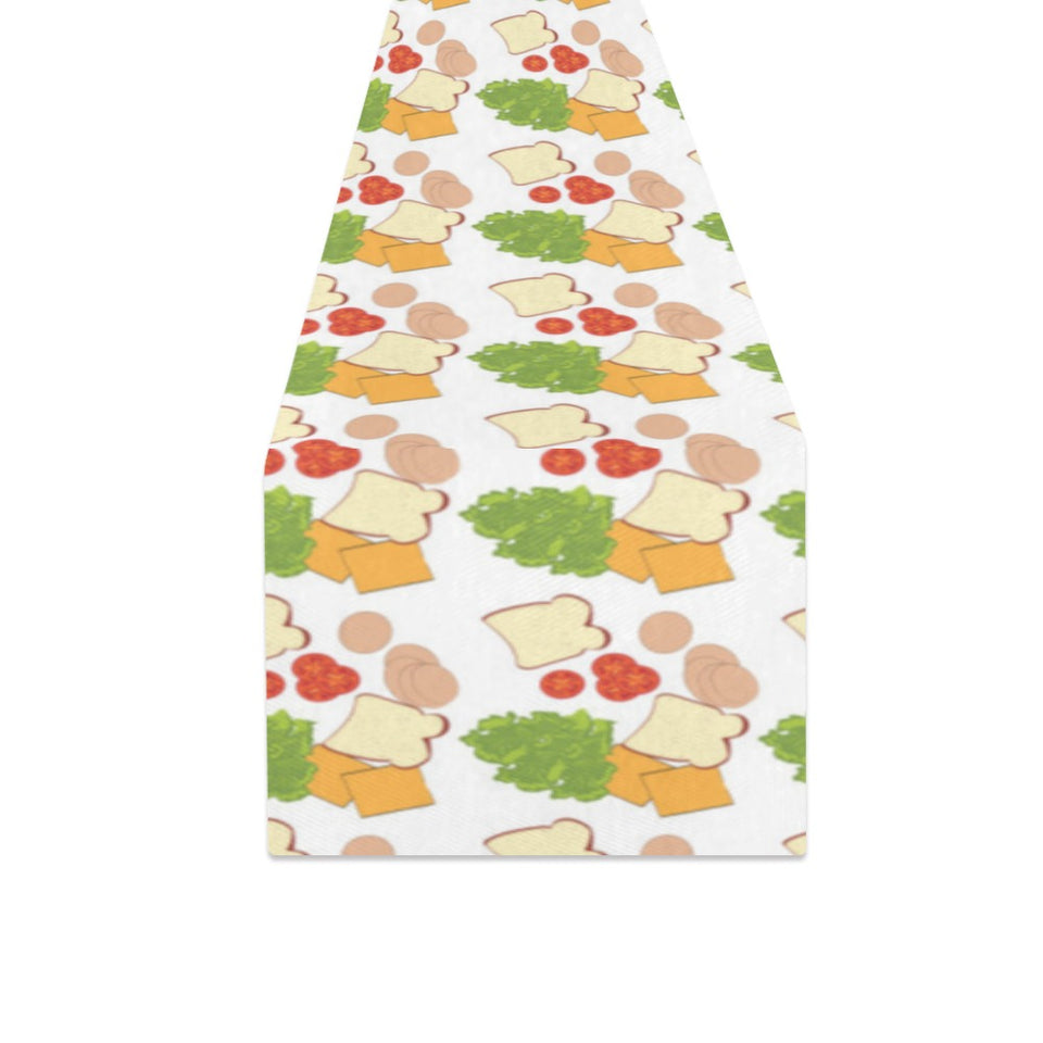 Sandwich Pattern Print Design 02 Table Runner