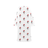 Jack Russel Pattern Print Design 01 Blanket Robe with Sleeves