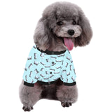 Piano Pattern Print Design 05 All Over Print Pet Dog Round Neck Fuzzy Shirt