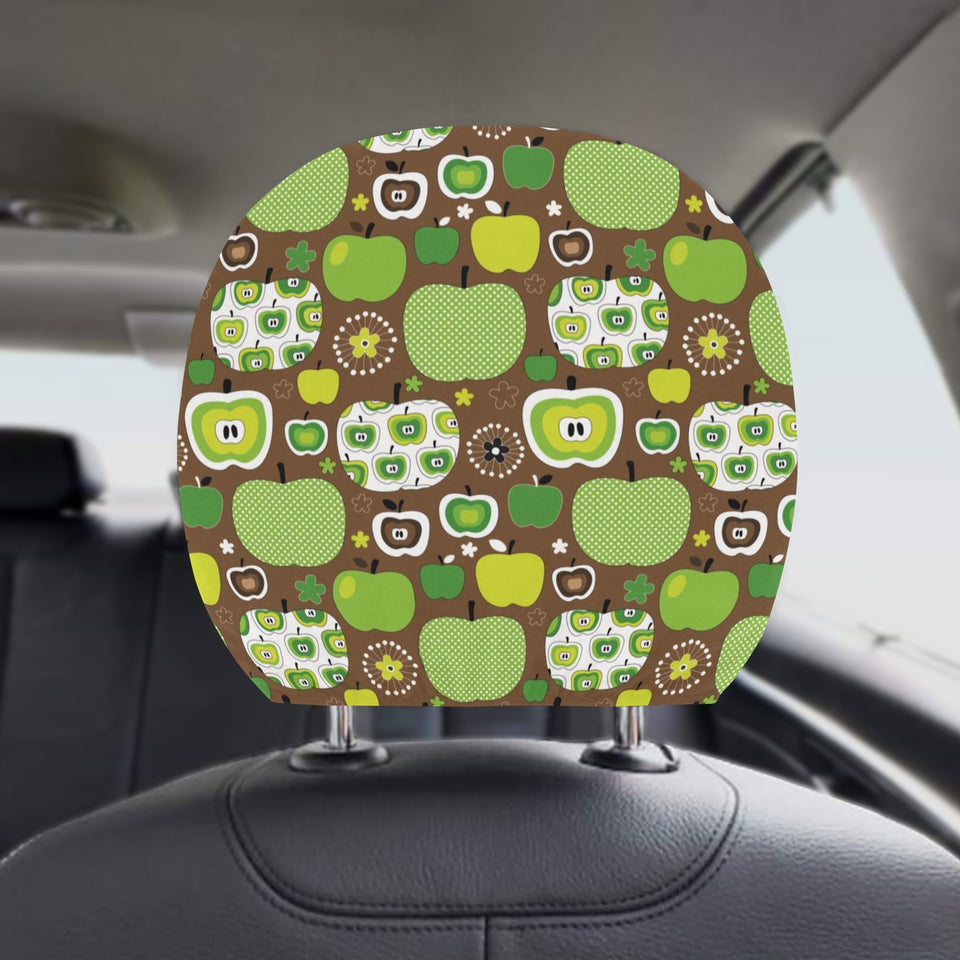 Green Apple Pattern Car Headrest Cover