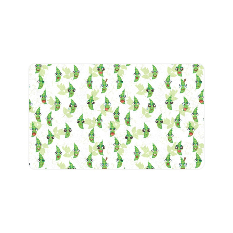 Green Peas Pattern Print Design 04 Doormat