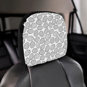 Potato Chips Pattern Print Design 03 Car Headrest Cover