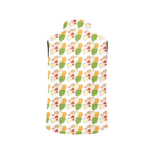 Sandwich Pattern Print Design 02 Men's Padded Vest