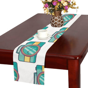 Camera Pattern Print Design 02 Table Runner