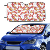 Goldfish Pattern Print Design 02 Car Sun Shade