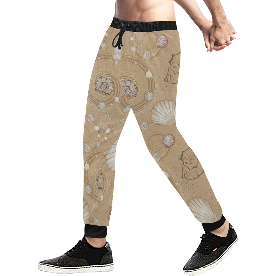 Shell Pattern Sand Unisex Casual Sweatpants