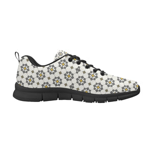 Arabic Morocco Pattern Background Men's Sneakers Black