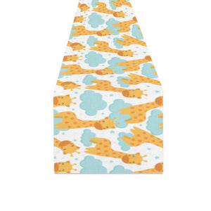 Giraffe Pattern Print Design 05 Table Runner