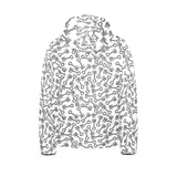 Engine Piston Pattern Print Design 01 Kids' Boys' Girls' Padded Hooded Jacket