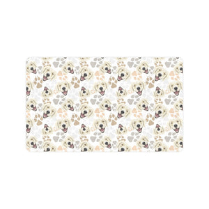 Golden Retriever Pattern Print Design 02 Doormat