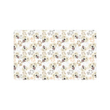 Golden Retriever Pattern Print Design 02 Doormat