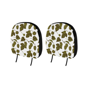 Hop Leaves Pattern Car Headrest Cover