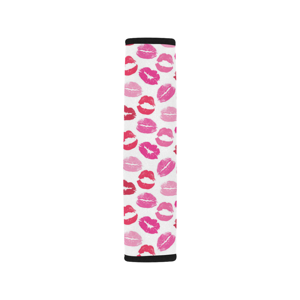 Lips Pattern Print Design 05 Car Seat Belt Cover