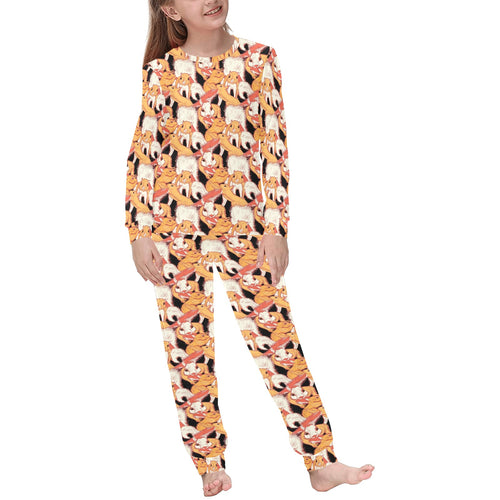 Squirrel Pattern Print Design 04 Kids' Boys' Girls' All Over Print Pajama Set