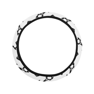 Engine Piston Theme Background Pattern Print Desig Car Steering Wheel Cover