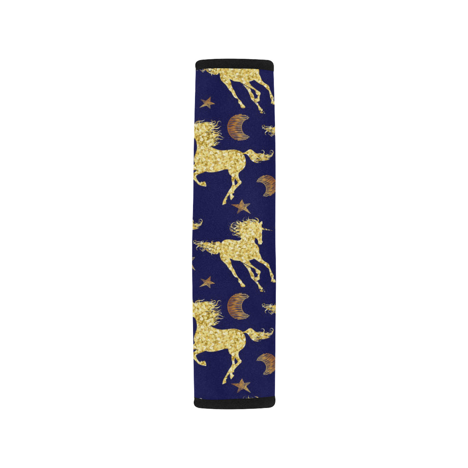 Unicorn Gold Pattern Car Seat Belt Cover