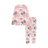 Bull Terrier Pattern Print Design 03 Kids' Boys' Girls' All Over Print Pajama Set